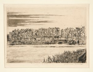 Le pont du bois? Ostende (Most v lese v Ostende) od James Ensor