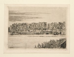 Le pont du bois? Ostende (Most v lese v Ostende) od James Ensor