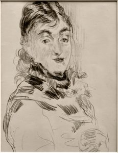 Méry Laurent s mopsem od James Sidney Ensor