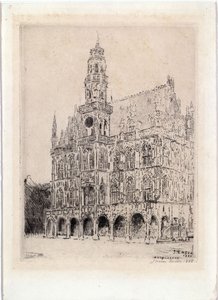 Radnice v Oudenaarde od James Ensor