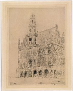 Radnice v Oudenaarde od James Ensor