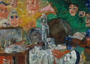 Zátiší v ateliéru aneb Atributy umění od James Ensor