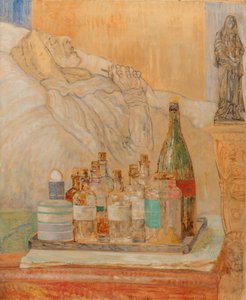 Umělcova matka po smrti od James Ensor