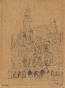 Radnice v Oudenaarde od James Ensor