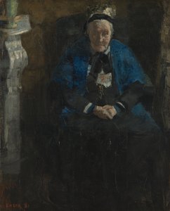 Žena s modrým šálem od James Ensor