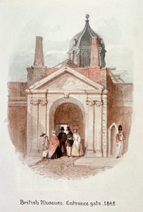 Britské muzeum, vstupní brána, 1848