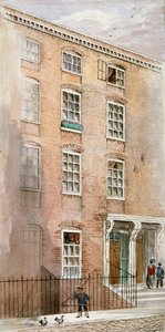 Domy v Crane Court, poblíž Fleet Street, City of London, 1840.