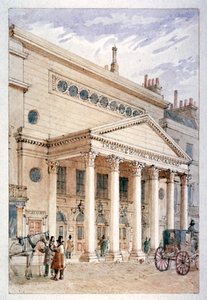 The Theatre Royal, Haymarket, Westminster, Londýn, c1840