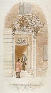 Pohled na dveře č. 4 Mincing Lane, City of London, 1840 od James Findlay