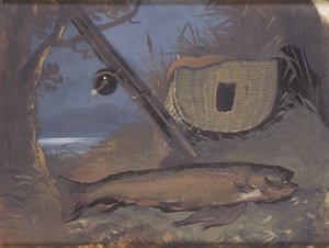 Losos (olej na skle) od James Flewitt Mullock