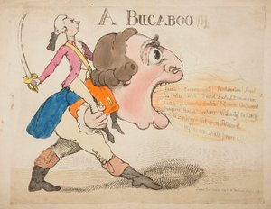 Bugaboo!!! 1792 (barevná rytina) od James Gillray