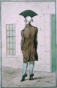 A Burgess of Warwick Lane, vydané Hannah Humphrey v roce 1795 (ručně kolorovaný lept) od James Gillray