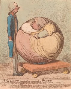 A Sphere, Projecting Against a Plane, 3. ledna 1792, 3. ledna 1792. od James Gillray