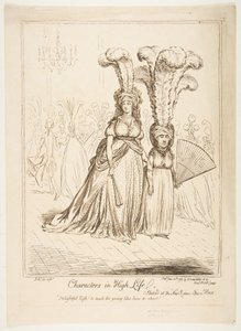 Postavy ve vysokém životě, 20. června 1795. od James Gillray