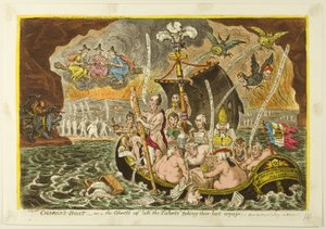 Charonova loď od James Gillray