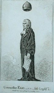 Poradce Who - i.s. malý já sám i, vydal J. Wright v roce 1798 (lept) od James Gillray