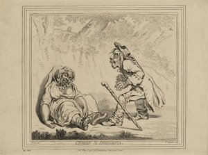 Cymon a Ifigenie, zveřejněno 2. května od James Gillray