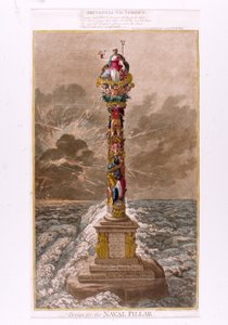 Design pro Naval Pillar, 1800 (barevný lept)