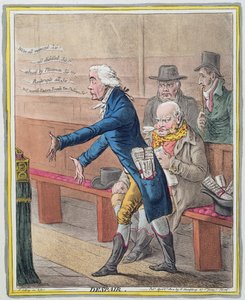 Zoufalství, vydala Hannah Humphrey v roce 1802 (ručně kolorovaný lept) (viz 191204)