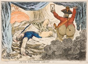 Duch vévody Williama od James Gillray