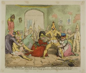 Flanelová zbroj; Ženský patriotismus od James Gillray