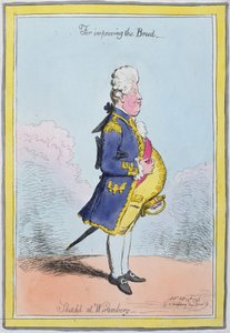 Pro zlepšení plemene, načrtnuté ve Wirtembergu, vydané Hannah Humphrey v roce 1796 (ručně kolorovaný lept)