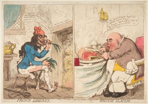 French Liberty – British Slavery, 21. prosince 1792. od James Gillray