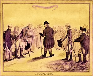 Jiří III - karikatura od James Gillray