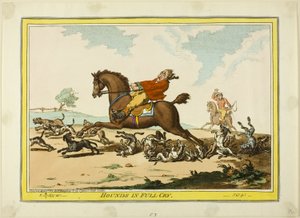 Psi v plném křiku od James Gillray
