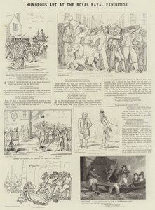 Humorné umění na královské námořní výstavě od James Gillray