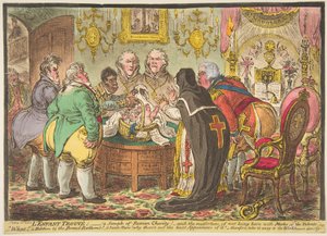 LEnfant Trouvé:-ukázka římské lásky!-aneb-neštěstí z toho, že jsem se nenarodil s..., 19. května 1808. od James Gillray