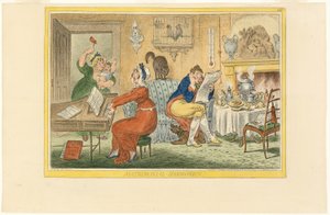 Manželská harmonie (Recto) od James Gillray