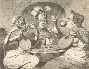 Monstrous Craws na novokoaliční hostině, 29. května 1787, 29. května 1787. od James Gillray