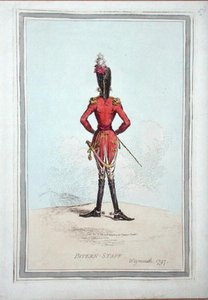 Pattern-Staff, publikoval Hannah Humphrey v roce 1797 (ručně kolorovaný lept) od James Gillray