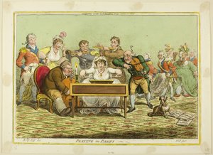 Hraní po částech od James Gillray