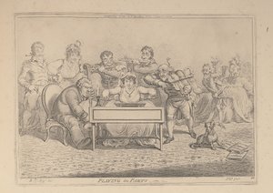 Hraní po částech od James Gillray