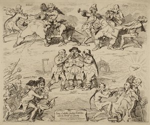Sans-Culottes, Feeding Europe with the Bread of Liberty, vyšlo 12. ledna od James Gillray