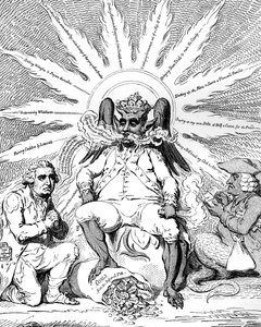 Satan v celé své slávě..., 1792. od James Gillray