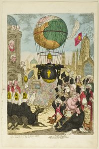 Tentand via est qua me quoque possim tollere humo od James Gillray