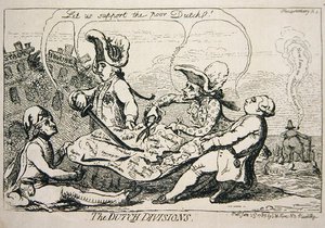 Nizozemské divize od James Gillray