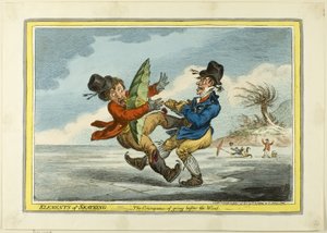 Prvky bruslení: Důsledek toho, že jdeme před větrem od James Gillray