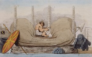 Incubus 1784 (ručně kolorovaný lept) od James Gillray