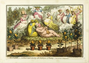 Oranžerie od James Gillray