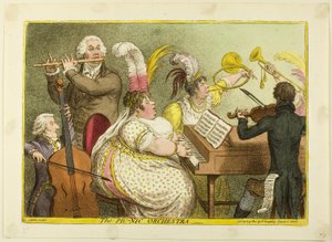Orchestr Pic-Nic od James Gillray