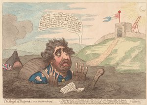 Bažina beznaděje----; Viz – Cesta vlastenců od James Gillray