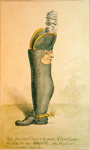 Třicet let jsem žil ve farnosti Covent Garden, kterou vydala Hannah Humphrey od James Gillray