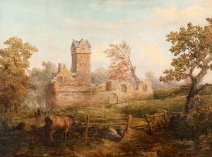 Hrad Mains od James Gustavus Hope Spindler