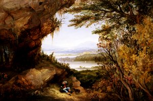 Scéna na Hudson Rip Van Winkle, 1845.