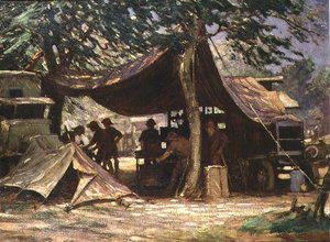 Opravárenská dílna motorové dopravy, Jižní Afrika od James Hamilton Mackenzie