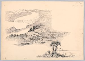 Three Landscapes, Design for Washington Board of Trade Dinner, 13. května 1908 od James Henry Moser